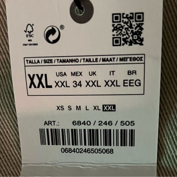 ZARA | Khaki | ZW THE PIPER CHINO JEANS - Picture 11 of 13